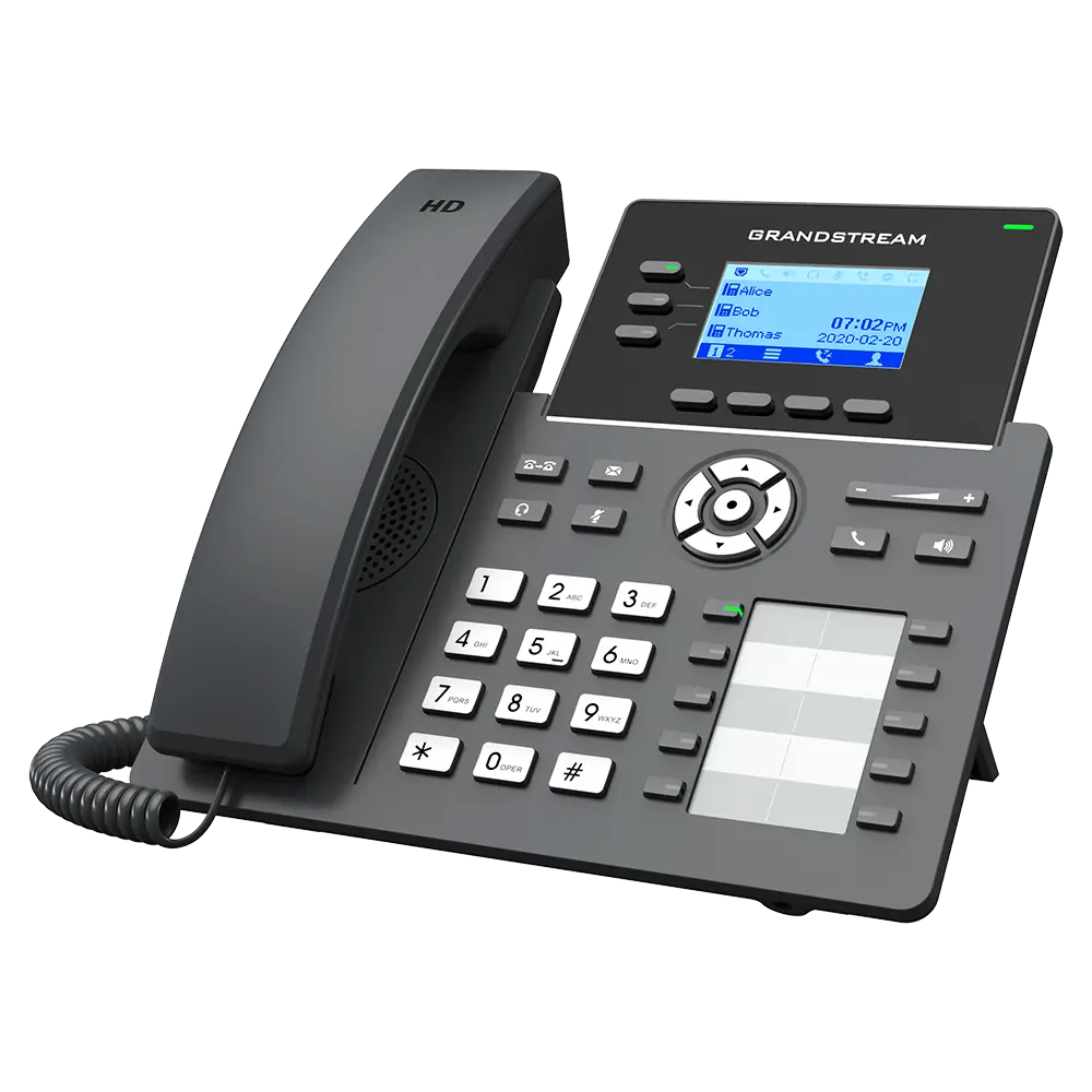 Téléphone IP Grandstream GRP2604P 3 Comptes SIP Gigabit PoE Maroc.webp