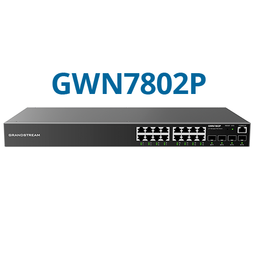 [GWN7802P] GRANDSTREAM GWN7802P-Switch Administrable 16 Ports Gigabit PoE+ 