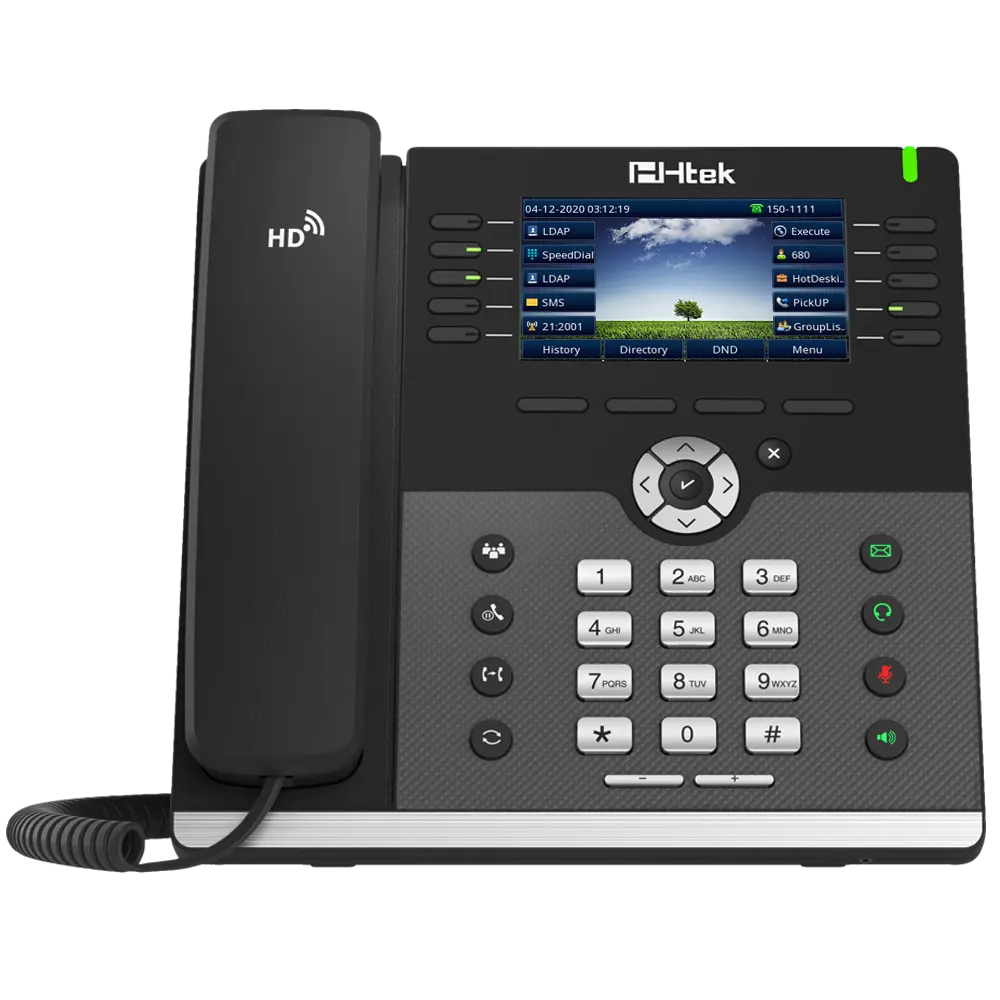 [HTEK_UC926U] Téléphone IP Professionnel Htek UC926U – 16 comptes SIP, écran couleur 4,3 pouces, Wi‑Fi et Bluetooth
