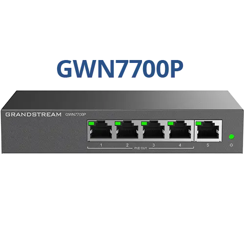 GRANDSTREAM GWN7700P-Switch Gigabit Non Gérable 5 Ports (4 PoE+) 