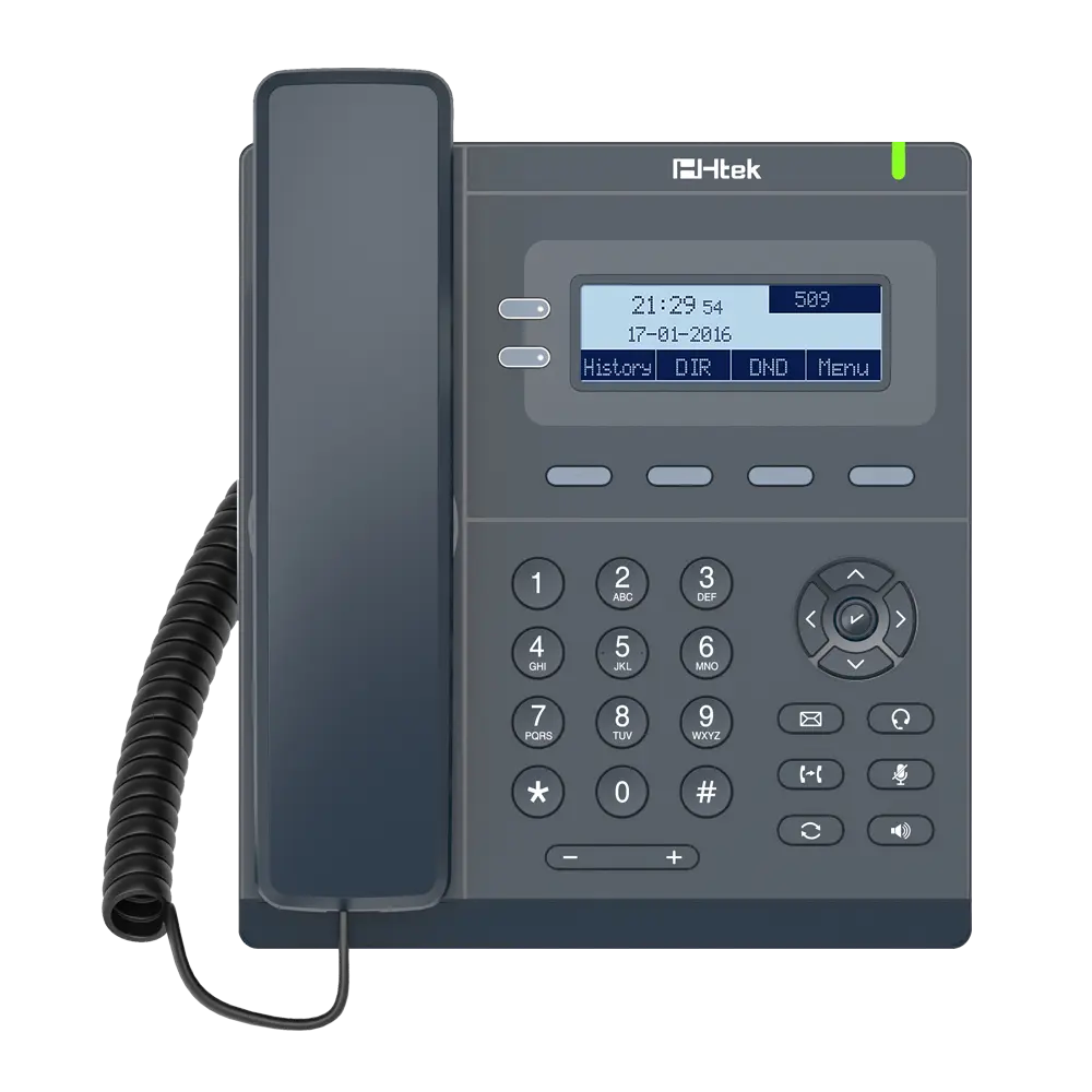 [HTEK_UC902S] UC902S Htek Téléphone IP SIP 2 Lignes – Téléphonie Professionnelle Fiable