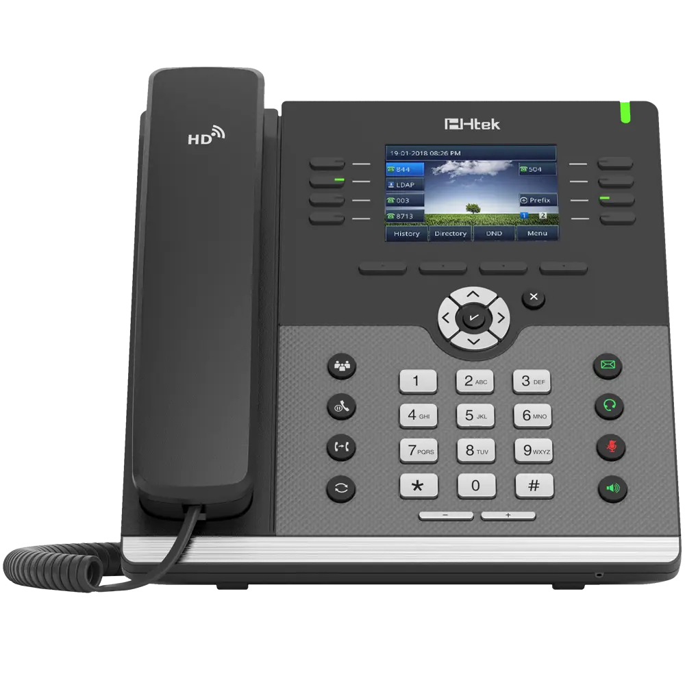 [HTEK_UC924W] Téléphone IP Professionnel Htek UC924W – 12 comptes SIP, Wi-Fi double bande et Bluetooth intégré