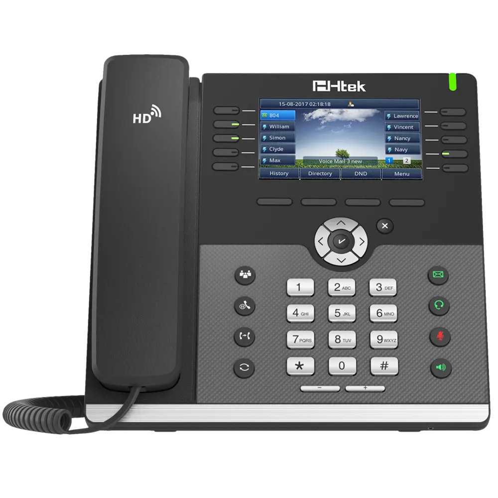 Téléphone IP Professionnel Htek UC926S – 16 comptes SIP, écran couleur 4,3 pouces