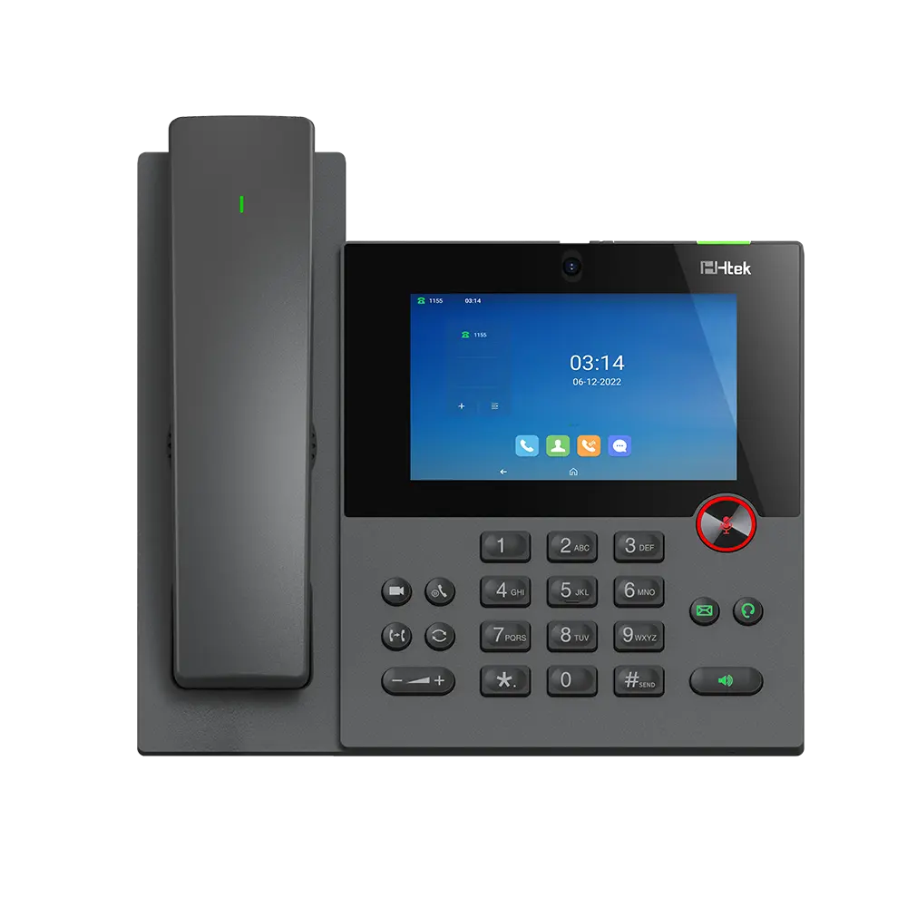Téléphone IP Professionnel Htek UCV10 Pro – 16 comptes SIP, Wi-Fi, Bluetooth & Écran tactile