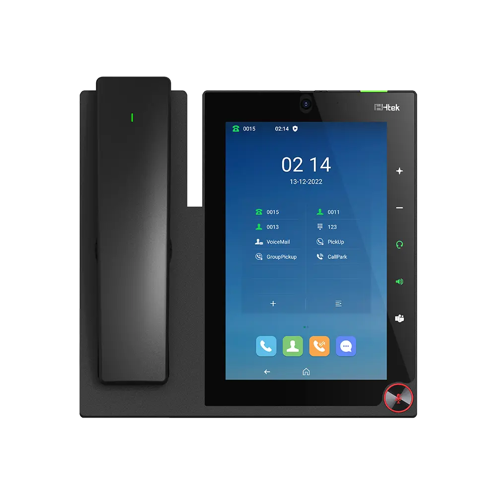 Htek UCV53 Pro – Téléphone IP vidéo sans fil à écran tactile 8 pouces