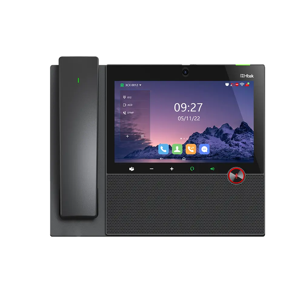 [HTEK_ucv52(pro)] Htek UCV52 Pro – Téléphone IP vidéo sans fil à écran tactile 8 pouces