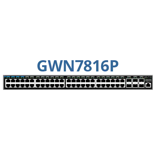 GRANDSTREAM GWN7816P-Switch Administrable Layer 3 48 Ports Gigabit PoE+ 