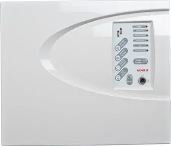 [TELETEK_MAG_2P_FRA] Centrale incendie conventionnelle 2 zones, certifié EN54-2/4 pour systèmes de sécurité incendie des bâtiments professionnels