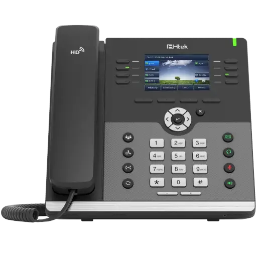 [HTEK_UC924W] Téléphone IP Professionnel Htek UC924W – 12 comptes SIP, Wi-Fi double bande et Bluetooth intégré
